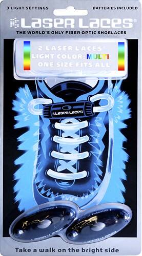 Laser Laces - Shoelaces - Red/Blue/Green/Yellow - Larger Front