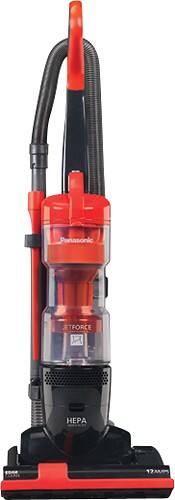 Panasonic - Jet Force HEPA Bagless Upright Vacuum - Orange Octane/Black - Larger Front