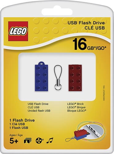 PNY P-FDI16GLEGO-GE LEGO 16GB USB 2.0 Flash Drive - Colors Vary