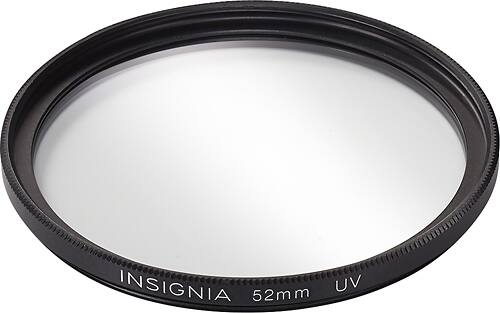 Insignia™ - 52mm UV Lens Filter - Clear - Angle