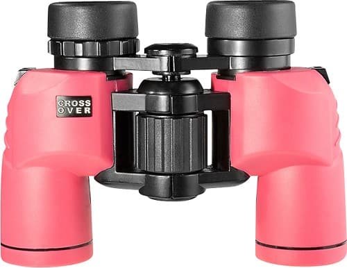 Barska - WP Crossover 8 x 30 Waterproof/Fog-Proof Binoculars - Pink - Larger Front