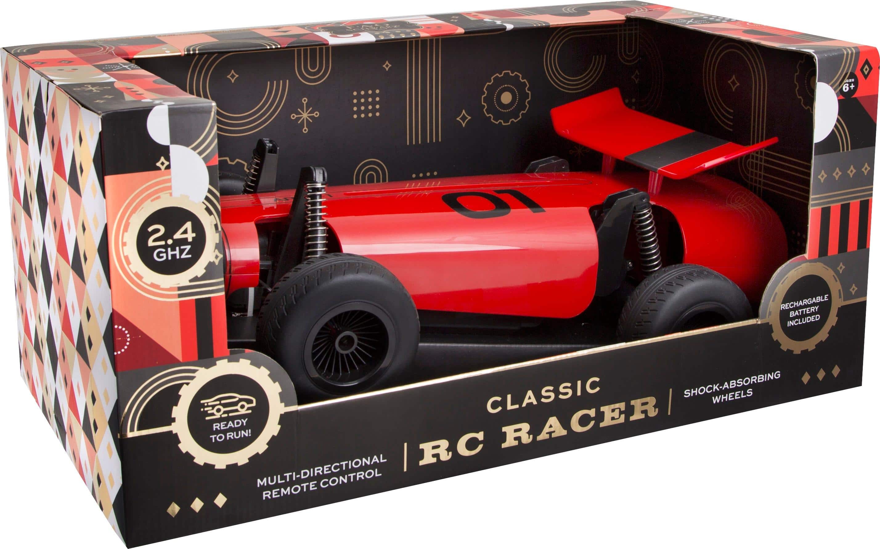 fao schwarz - toy rc classic racer - black/red