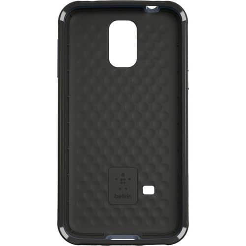 Belkin - Air Protect Grip Max Protective Case for Galaxy S5 - Blacktop, Slate - Larger Front
