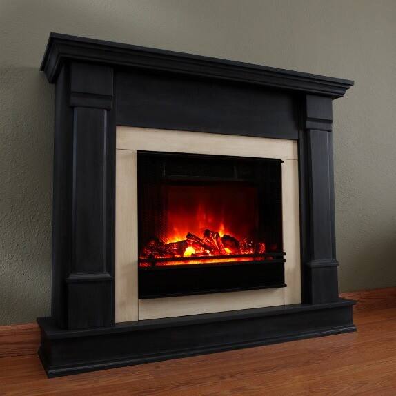Real Flame - Freestanding Electric Fireplace - Indoor Usage - Heating Capacity 1.35 kW - Black - Alternate View 11