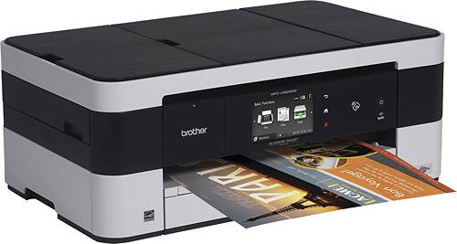 Brother - MFC-J4620DW Business Smart Wireless Inkjet All-in-One Printer - White/Black - Alternate View 12