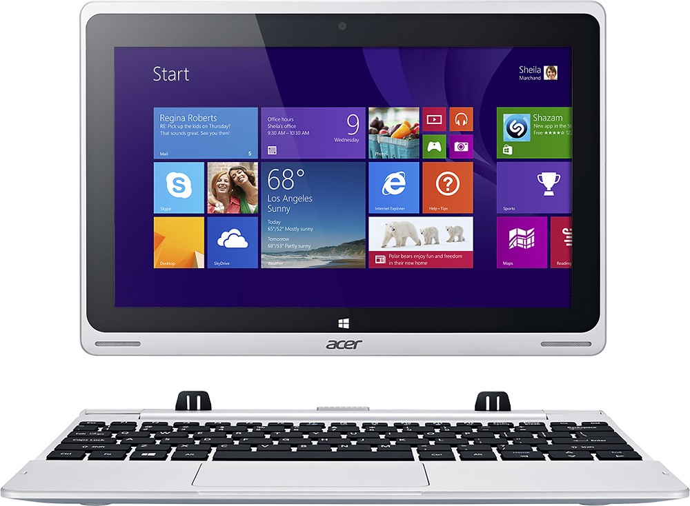 Acer Aspire Switch 10 SW5-011-18R3 10.1" Touchscreen 2-in-1 Laptop wth Intel Quad Core Atom Z3745 / 2GB / 32GB SSD / Windows 8.1