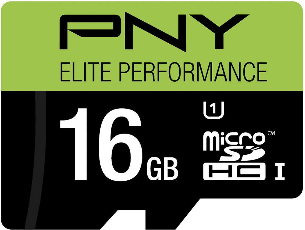 PNY - 16GB microSDHC Class 10 UHS-I/U1 Memory Card - Multi - Front Zoom