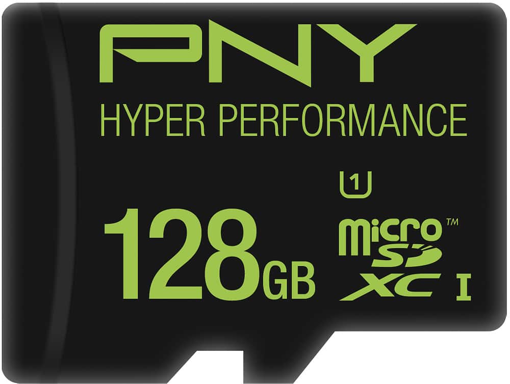 PNY - 128GB microSDHC Class 10 UHS-I/U1 Memory Card - Multi - Front Zoom