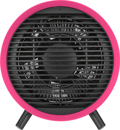 Insignia™ - Portable Wire Heater - Pink - Larger Front