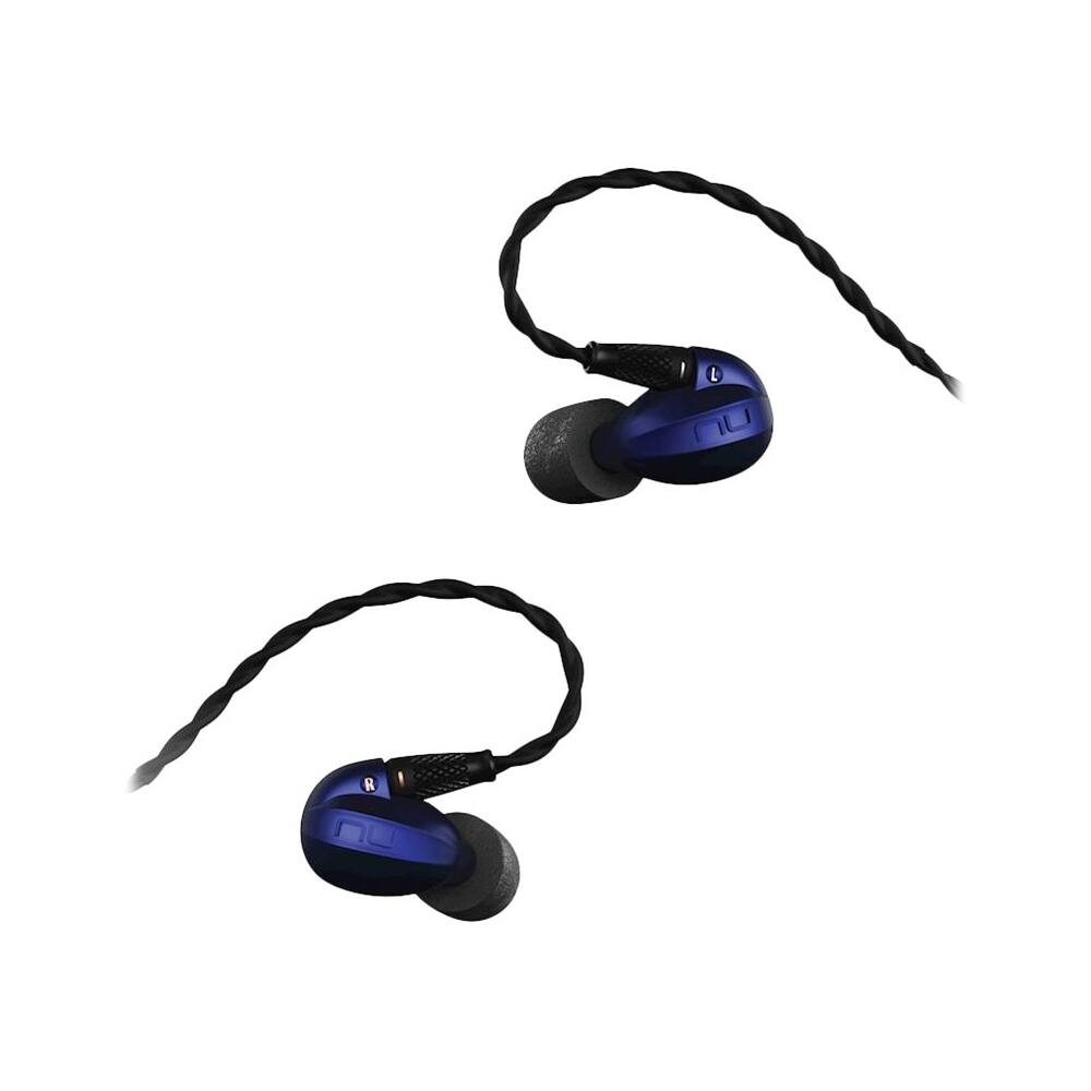 Best Buy NuForce HEM4 Wired In Ear Headphones Blue HEM4 BLUE