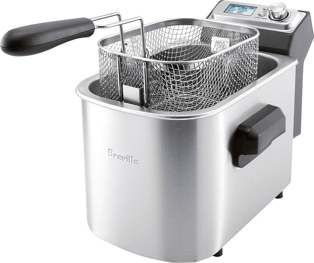 Breville - Smart Fryer 4-Quart Deep Fryer - Silver - AlternateView11 Zoom
