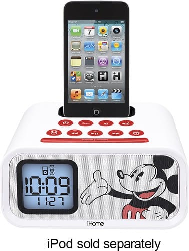 iHome DY-H22.3 Mickey Mouse Dual Alarm Clock & 30-pin iPod Speaker Dock