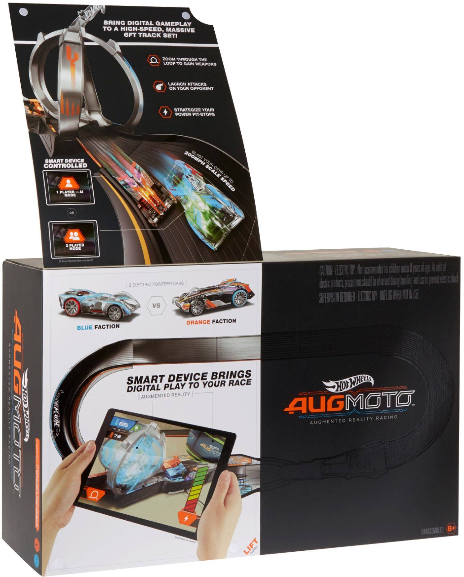 Best Buy Hot Wheels Augmoto Augmented Reality Racing Track Set FWK44