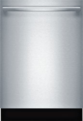 Bosch - Ascenta 24" Tall Tub Built-In Dishwasher with Stainless-Steel Tub - Stainless Steel - Larger Front