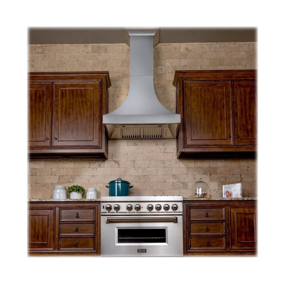 Best Buy Zline Designer Copper Externally Vented Range Hood Snow