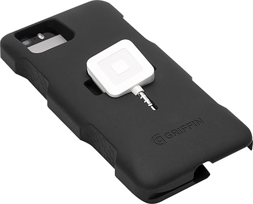 Griffin Technology - Merchant Case and Square Reader for Apple® iPhone® 5 and 5s - Black - Larger Front