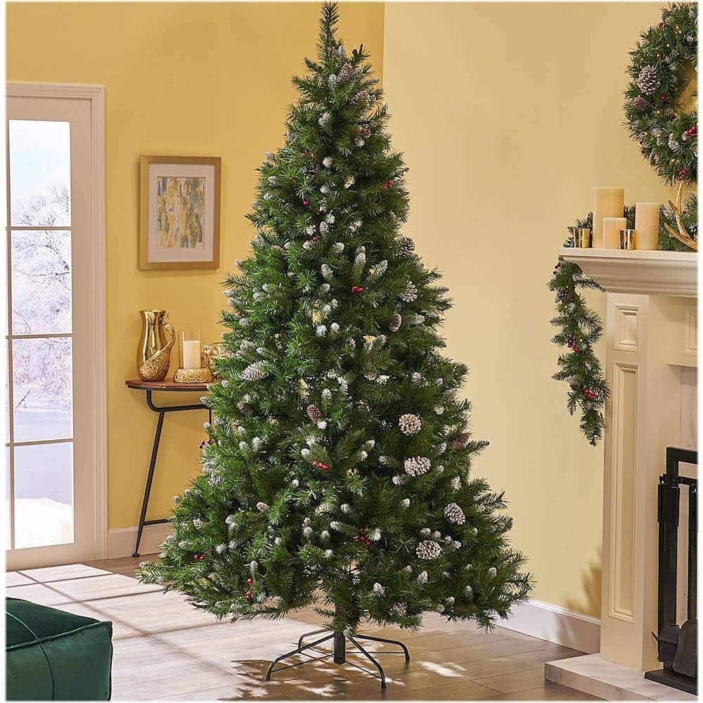 Best Buy Noble House 7 Mixed Spruce Unlit Hinged Artificial Christmas