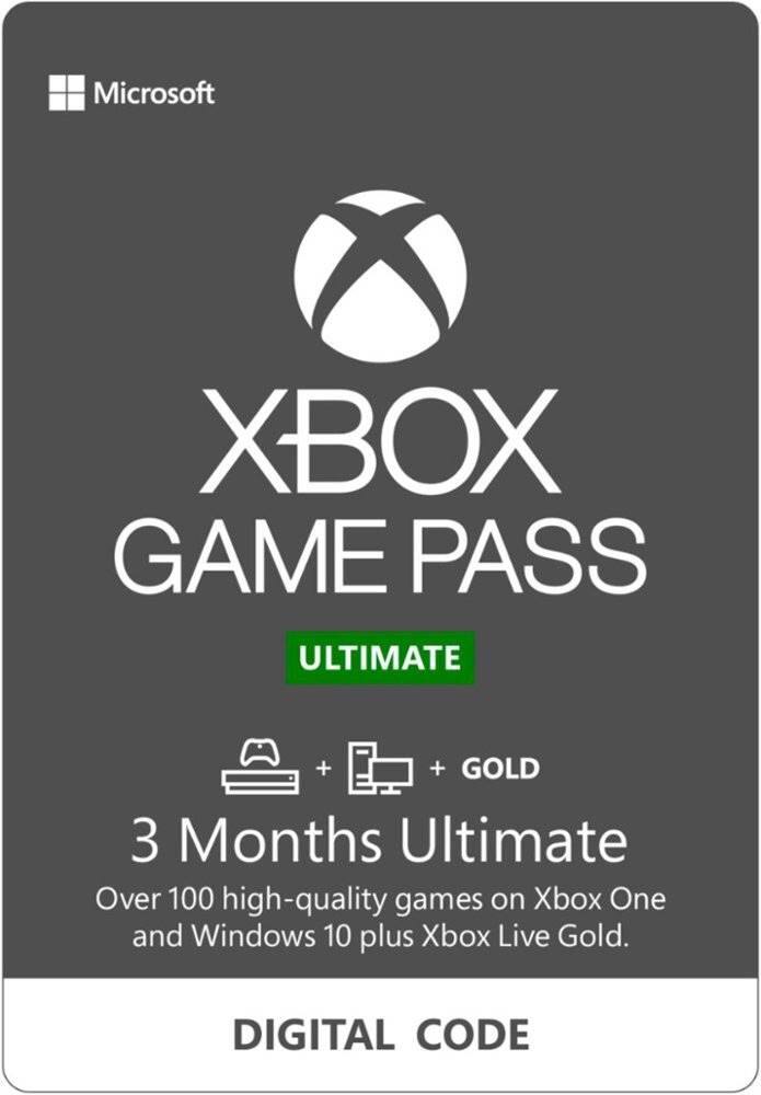 Best Buy Microsoft Xbox Game Pass Ultimate Month Membership Digital