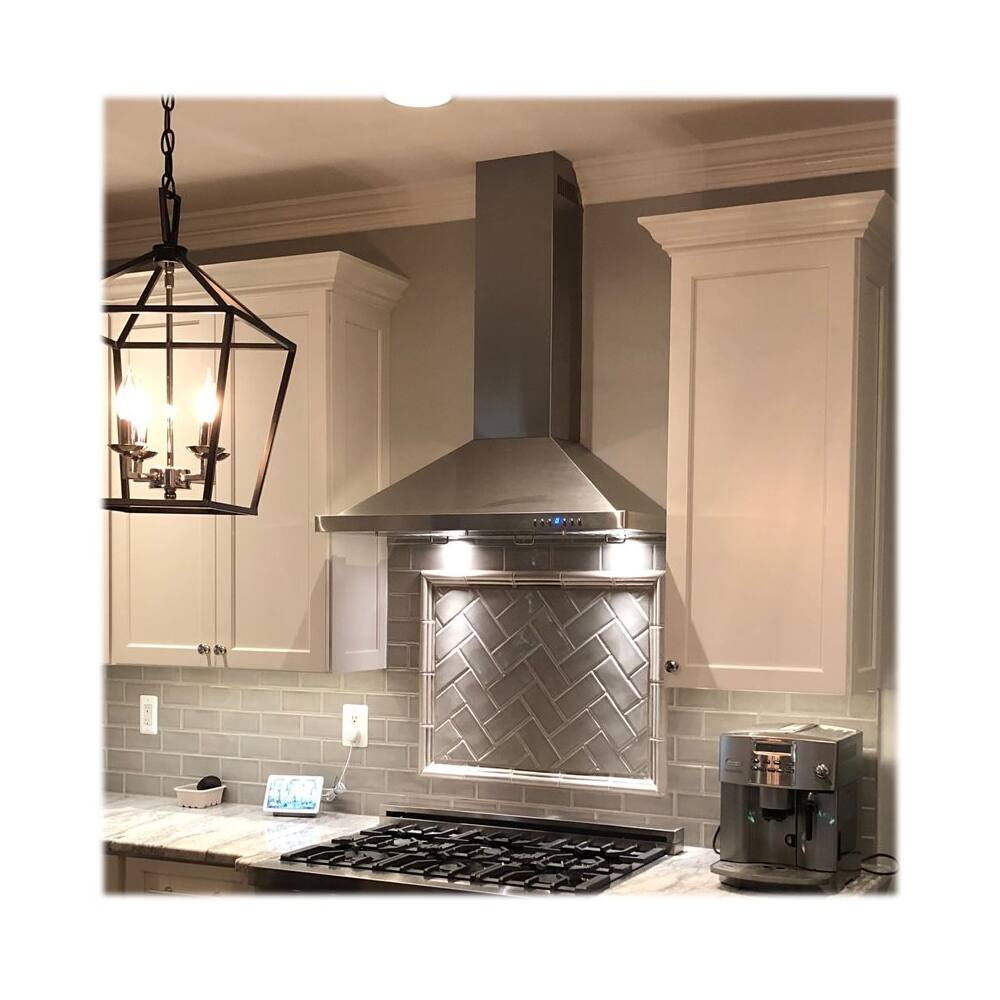 Best Buy Zline Inches Externally Vented Wall Range Hood Brushed