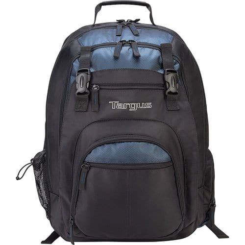 Targus - XL Laptop Backpack - Black/Blue - Larger Front