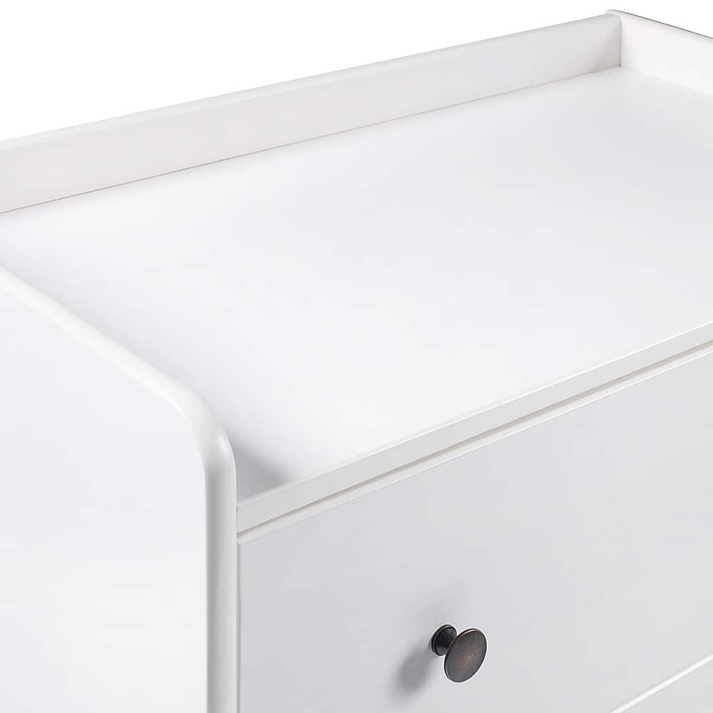 Best Buy Walker Edison Modern Drawer Tray Top Wood Dresser White