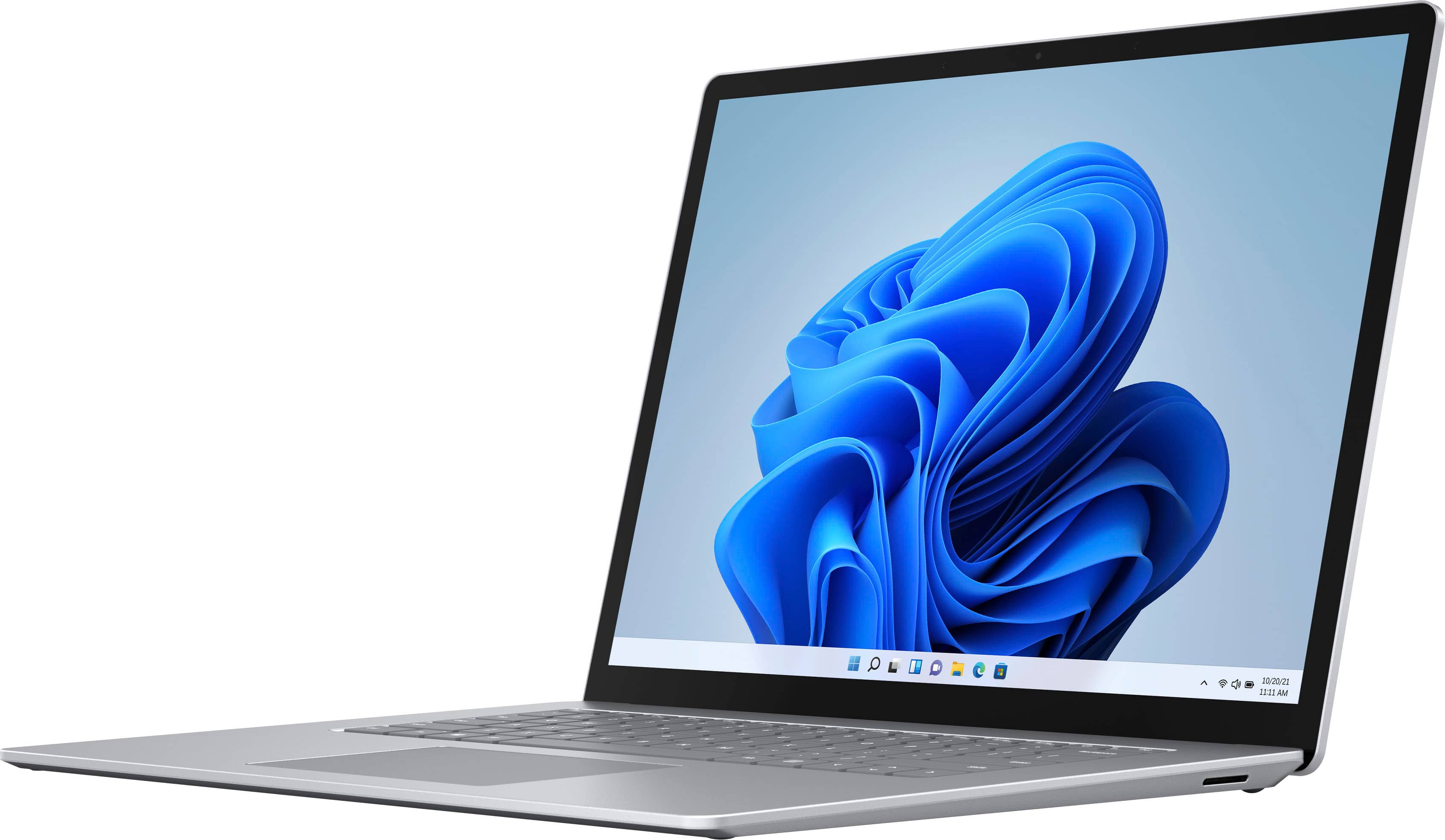 Front Zoom. Microsoft - Surface Laptop 4 - 15” Touch-Screen - AMD Ryzen 7 Surface Edition with 8GB Memory - 256GB SSD - Platinum.
