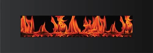 Frigidaire - Valencia Extra-Wide Electric Fireplace - Black - Larger Front