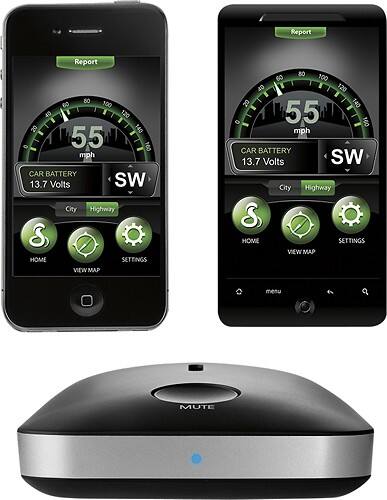 Cobra - iRadar 200 Radar/Laser Detector for Select Mobile Phones - Black - Larger Front