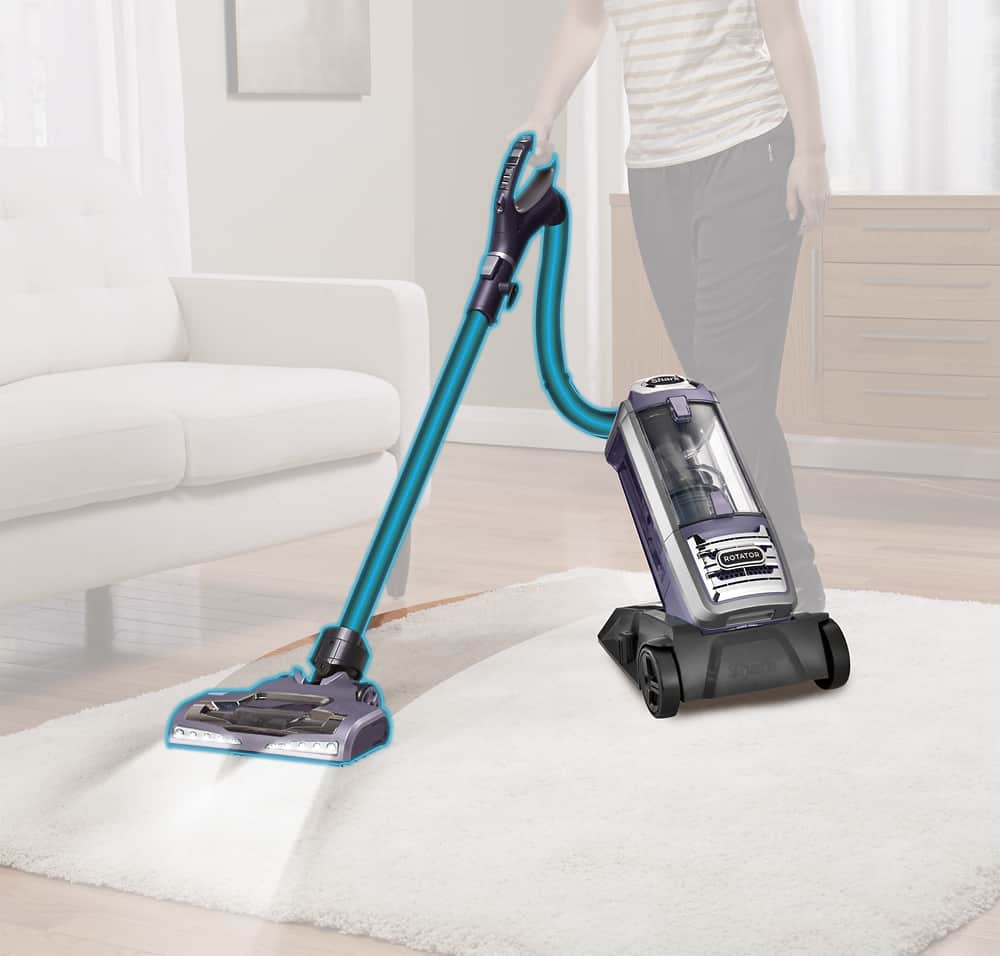 Shark - Rotator Powered Lift-Away Deluxe Bagless 3-in-1 Upright Vacuum - Rose/Gunmetal - AlternateView12 Zoom