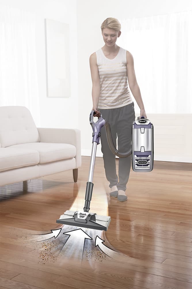 Shark - Rotator Powered Lift-Away Deluxe Bagless 3-in-1 Upright Vacuum - Rose/Gunmetal - AlternateView14 Zoom