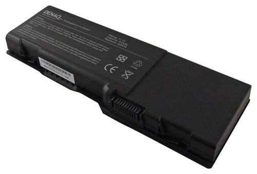 DENAQ - 9-Cell Lithium-Ion Battery for Select Dell Inspiron, Latitude and Vostro Laptops - Larger Front