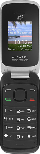 TRACFONE Alcatel onetouch 206G No-Contract Cell Phone Black