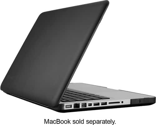 Speck - SeeThru Case for Select 13" Apple® MacBook® Pro - Satin Black - Larger Front