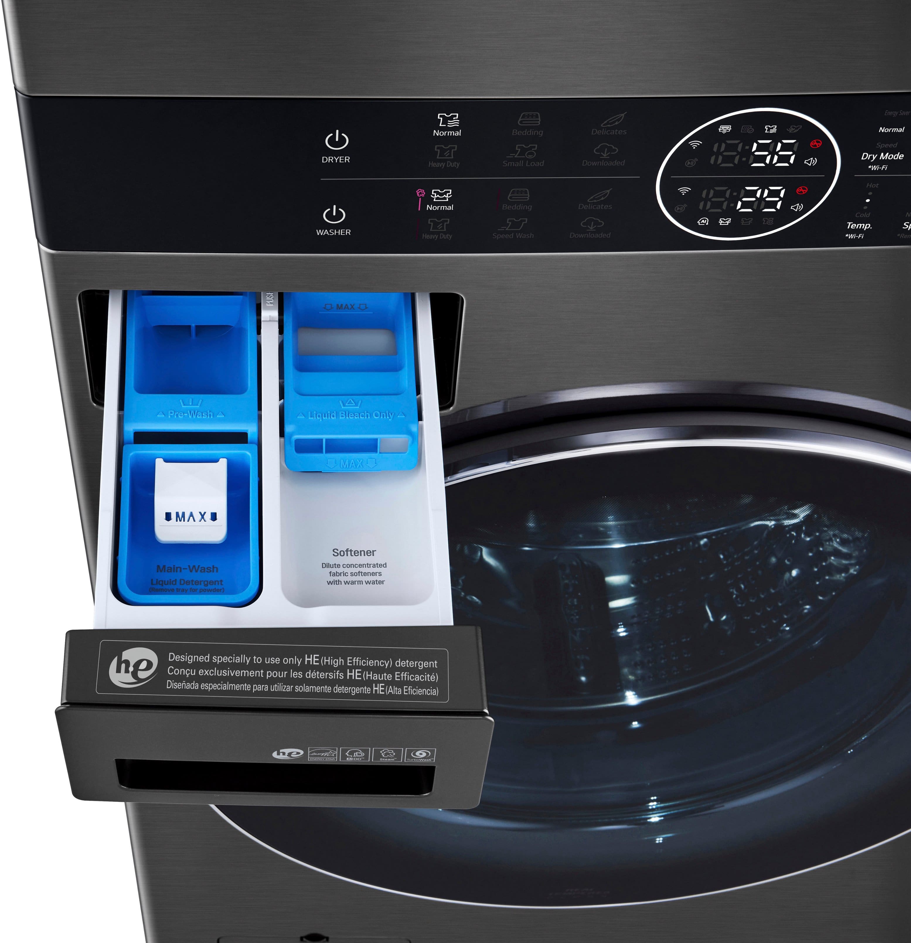 Best Buy Lg Cu Ft He Smart Front Load Washer And Cu Ft