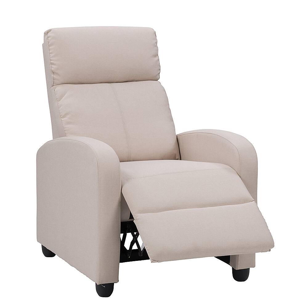 CorLiving Oren Fabric Recliner Beige LRB 353 R Best Buy