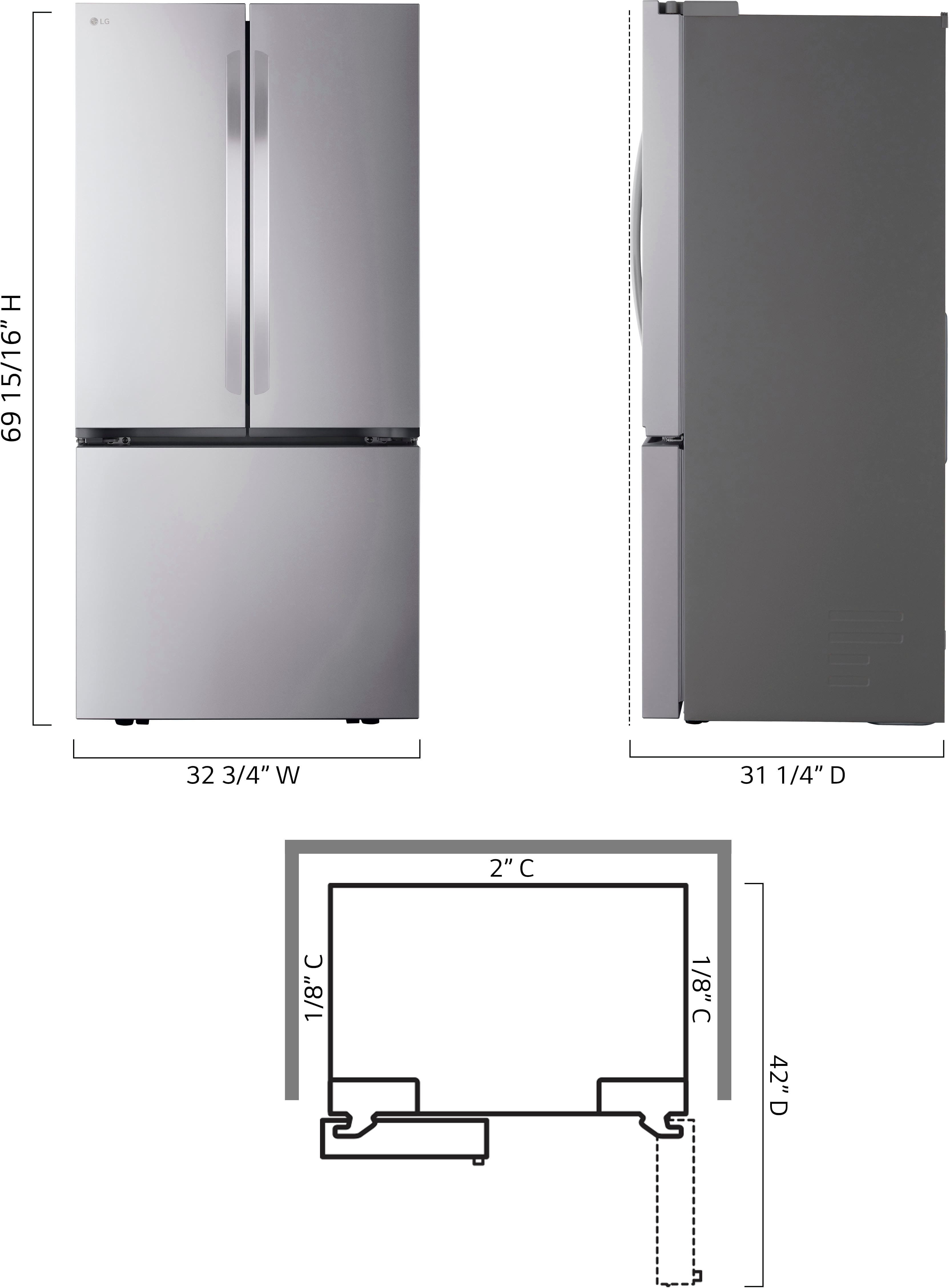 Customer Reviews Lg Cu Ft French Door Counter Depth Smart