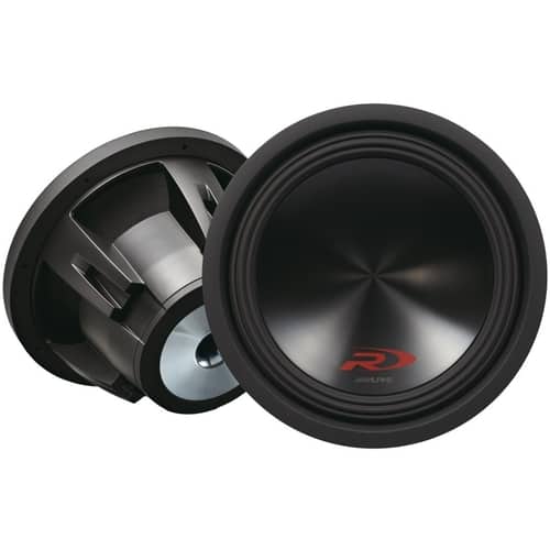 Alpine - Type-R 12" Dual-Voice-Coil 4-Ohm Subwoofer - Black - Larger Front