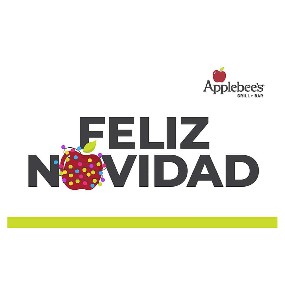 Best Buy Applebee S Feliz Navidad Gift Card Digital Feliz