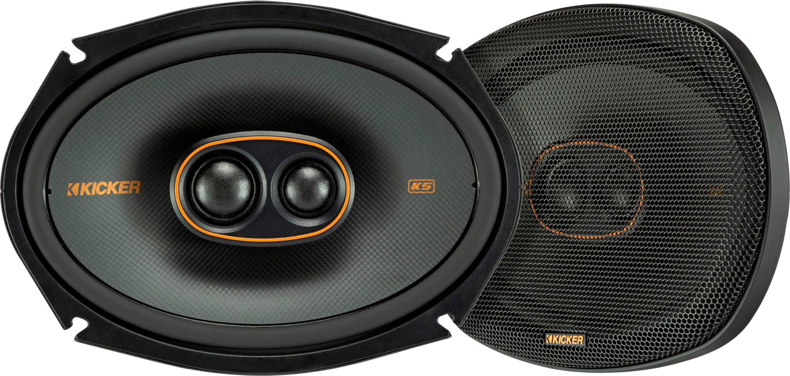 KICKER KS Series 6 X 9 2 Way Car Speakers With Polypropylene Cones