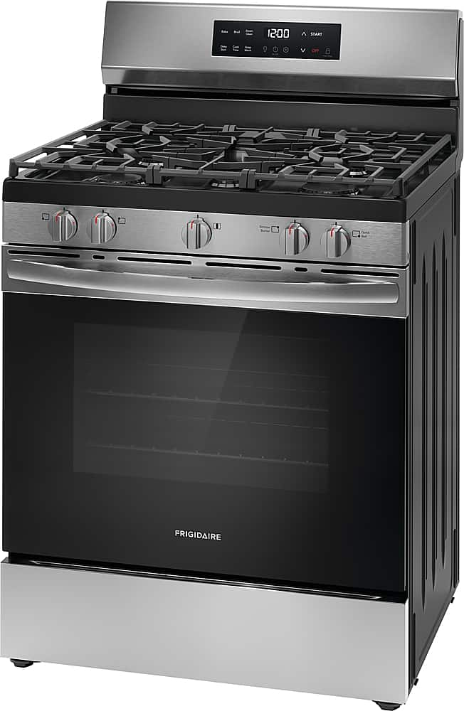 Frigidaire 5 1 Cu Ft Freestanding Gas Range With Quick Boil Stainless