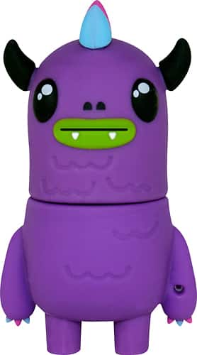 Action Sport Drives - So So Happy Mad Dog 16GB USB 2.0 Flash Drive - Purple - Larger Front