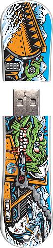 Action Sport Drives - Santa Cruz Trailblazer 16GB USB 2.0 Flash Drive - Pattern - Larger Front
