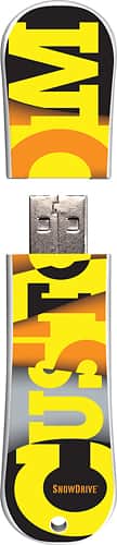 Action Sport Drives - Burton Custom Model 16GB USB 2.0 Flash Drive - Pattern - Larger Front