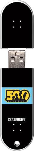 Action Sport Drives - Santa Cruz Bart Slasher 16GB USB 2.0 Flash Drive - Pattern - Larger Front