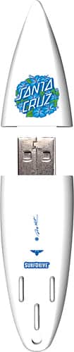 Action Sport Drives - Santa Cruz Hibiscus 16GB USB 2.0 Flash Drive - Pattern - Larger Front