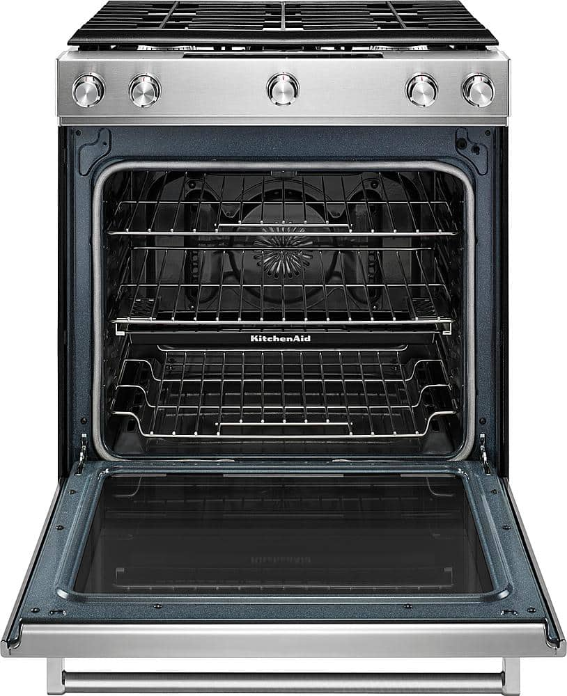 Kitchenaid Slide In Gas Double Oven Range At Betty Hochstetler Blog