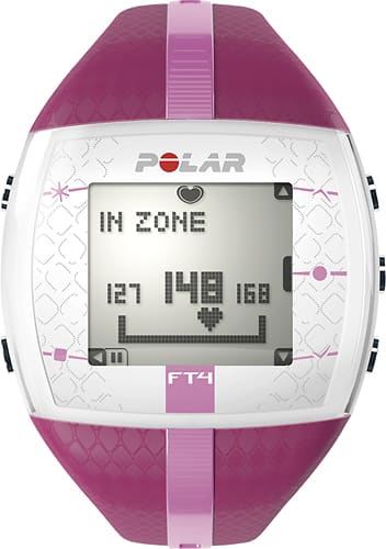Polar - FT4 Women's Heart Rate Monitor - Purple/Pink - Larger Front