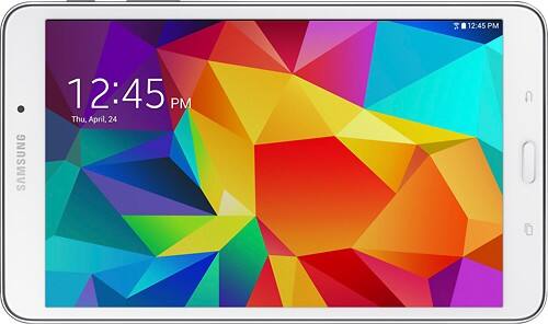 Samsung - Geek Squad Certified Refurbished Galaxy Tab 4 8.0 - 16GB - White - Larger Front