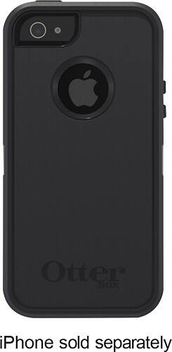 OtterBox - Defender Series Case for Apple® iPhone® 5 - Black - Larger Front
