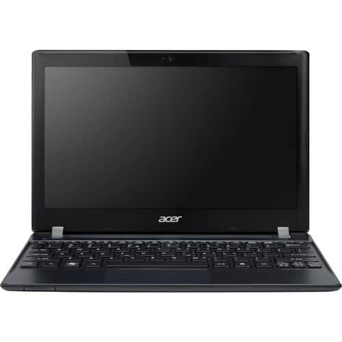 Acer - TravelMate 11.6" Laptop - Intel Celeron - 4GB Memory - 320GB Hard Drive - Black - Larger Front